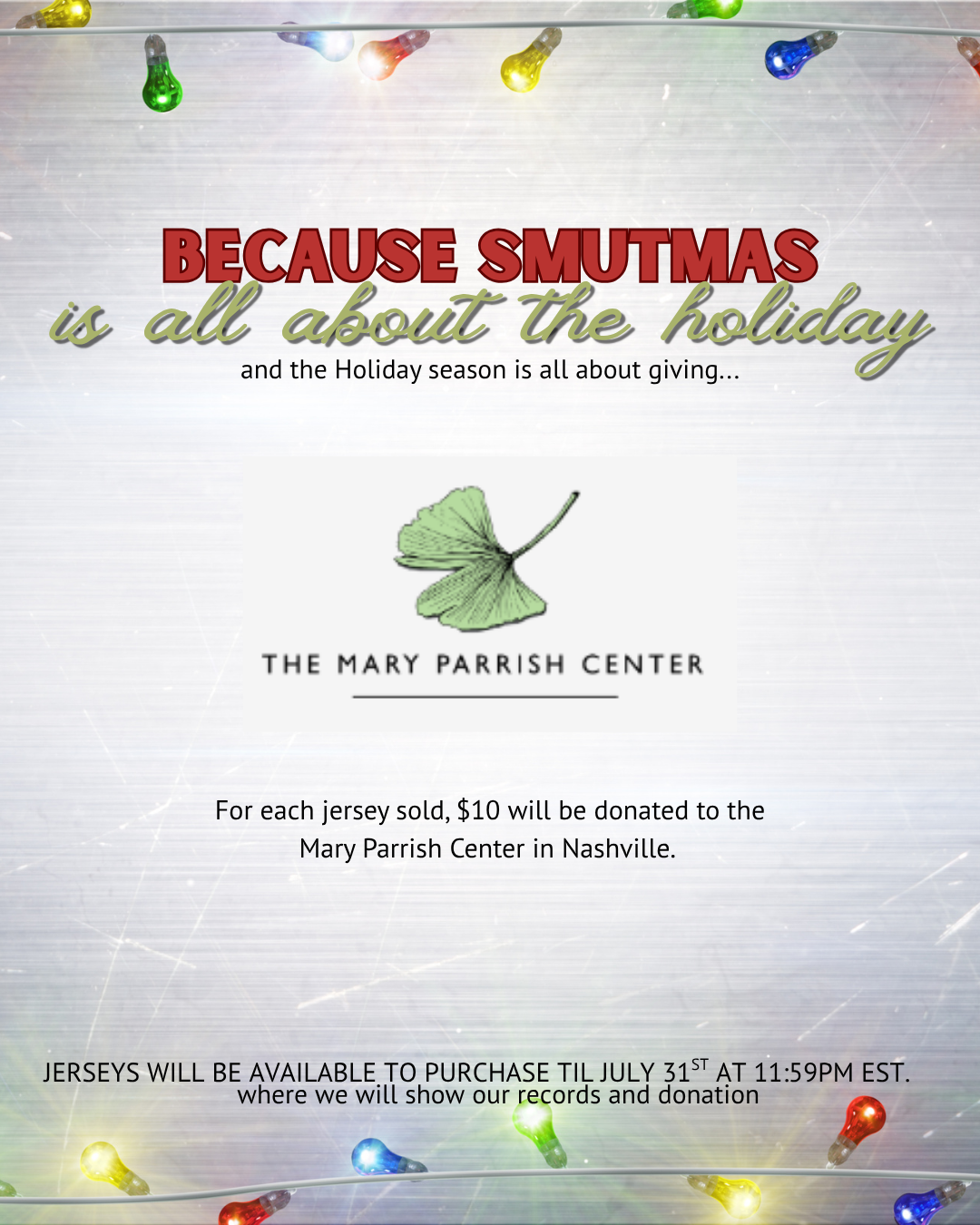Smutmas in the Smokies Event Jersey