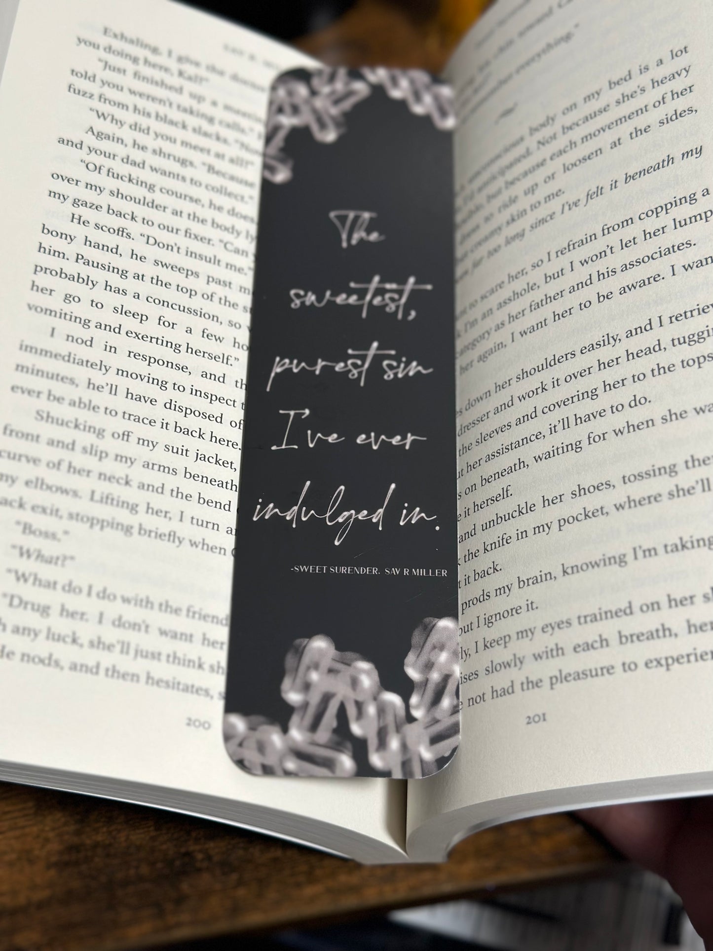 Sweet Surrender 8" x 2" Bookmark
