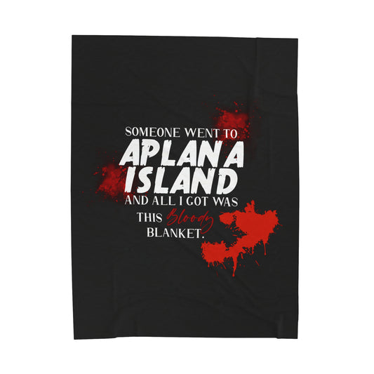 Aplana Island Velveteen Plush Blanket