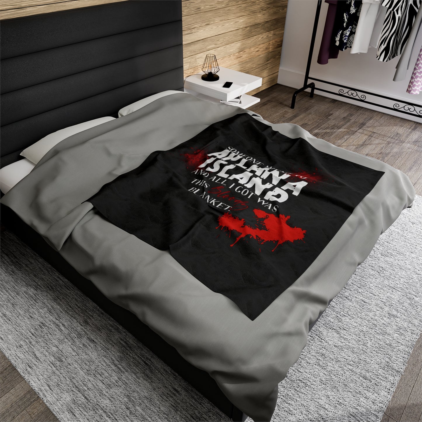Aplana Island Velveteen Plush Blanket