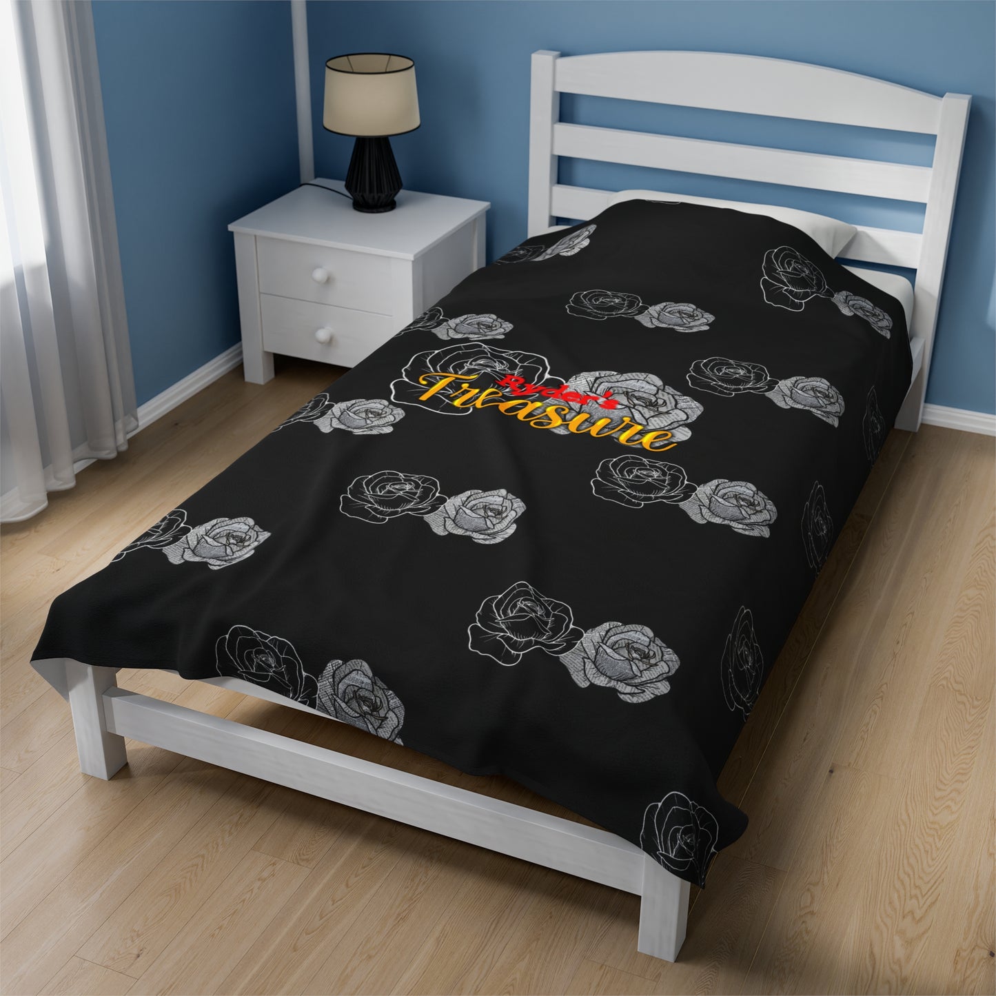Between the Flames - Velveteen Plush Blanket