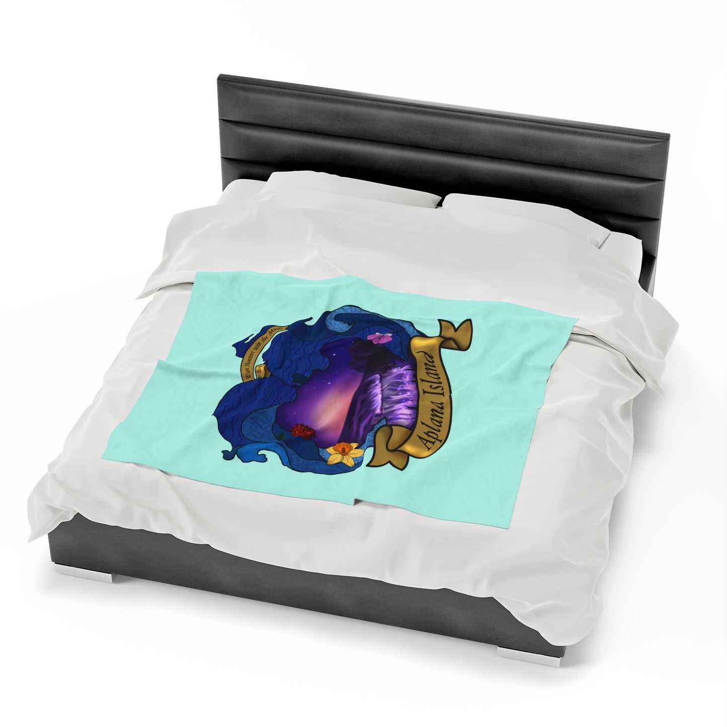 Aplana Island Velveteen Plush Blanket