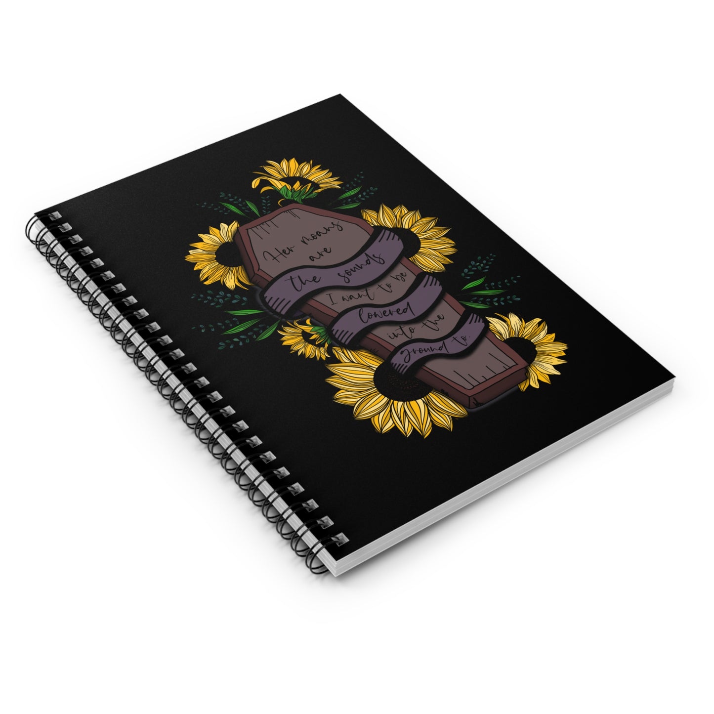 L&L Quote- Black Notebook - Ruled Line