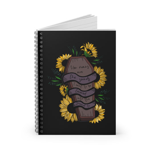 L&L Quote- Black Notebook - Ruled Line