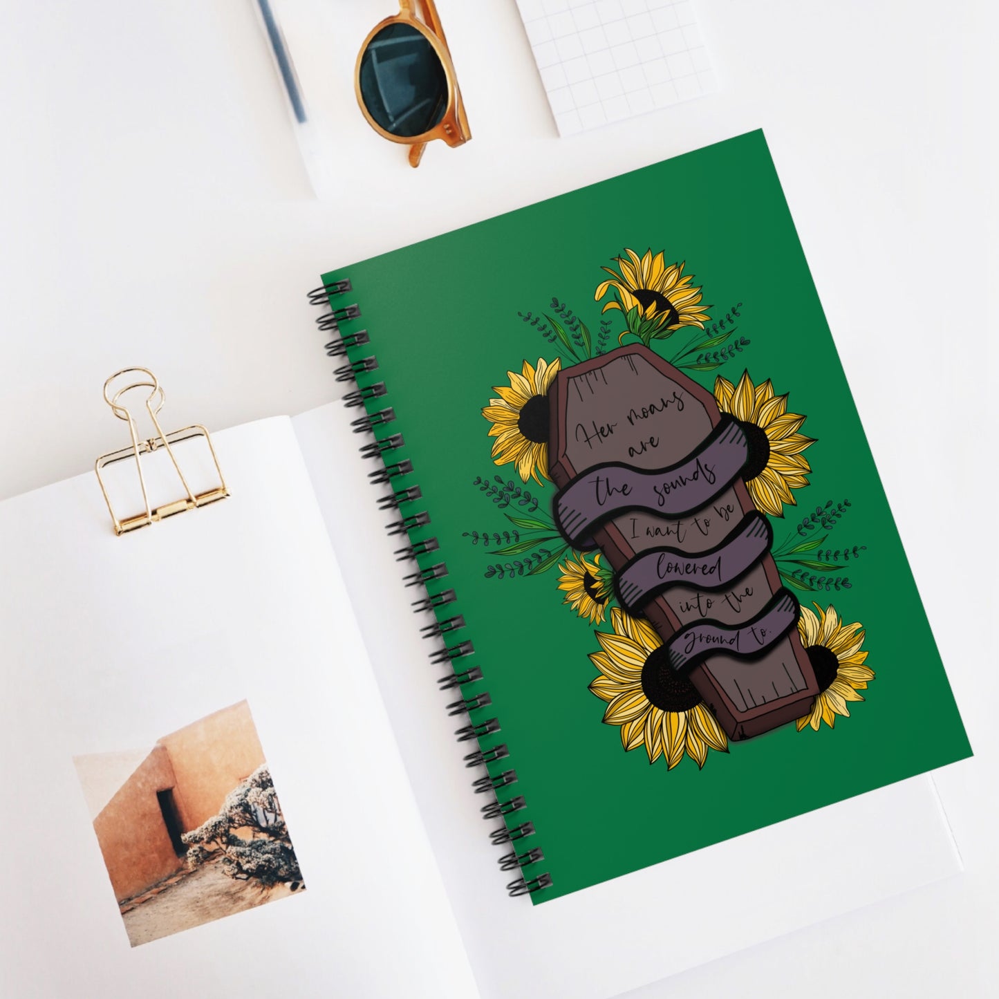 L&L Quote - Green Notebook - Ruled Line