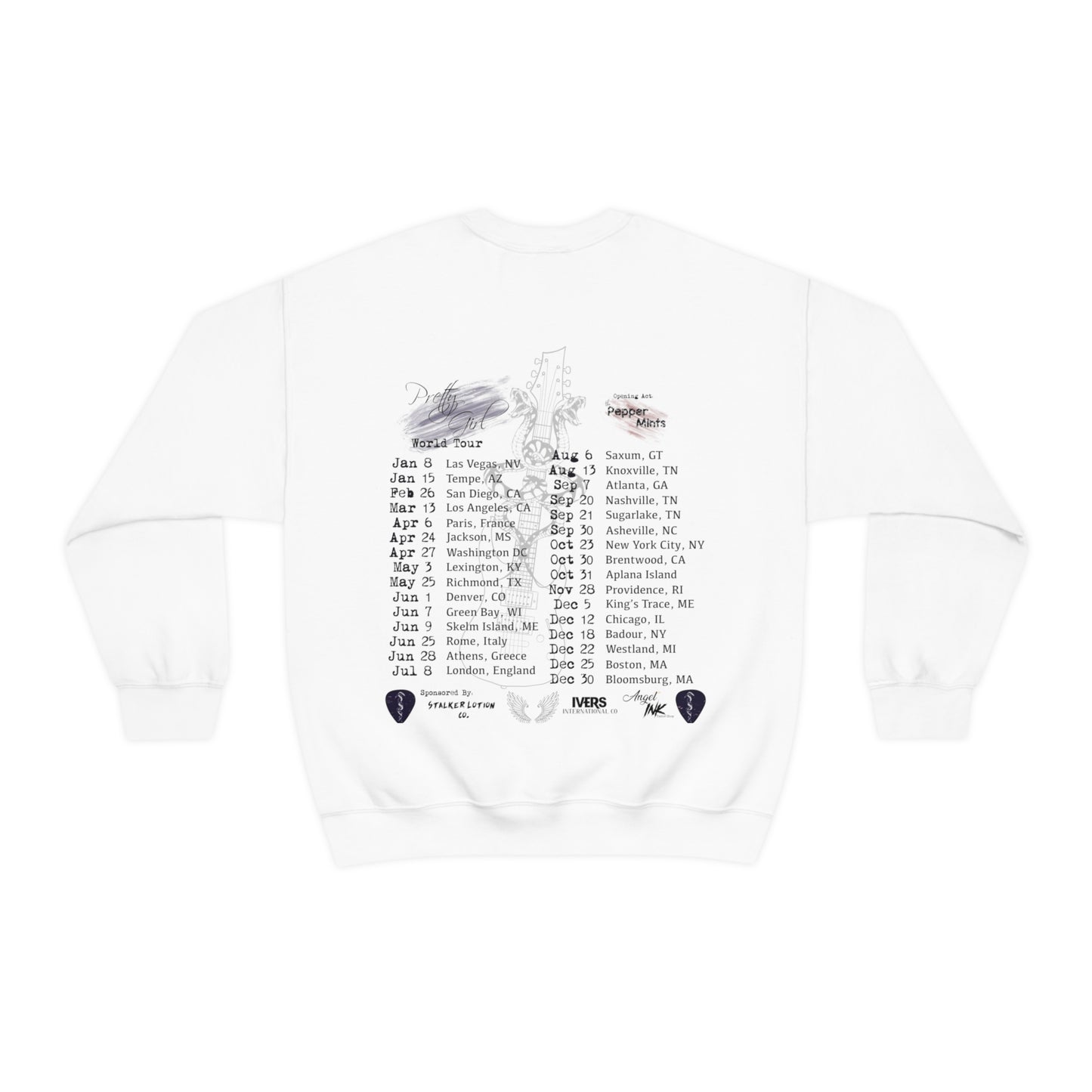 Aiden James "Pretty Girl" Tour Crewneck Sweatshirt