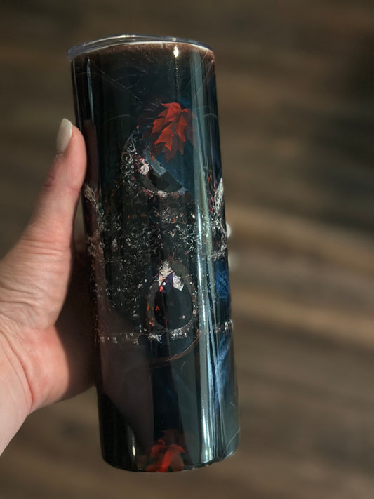 Dark Crown Tumbler -Slight imperfections