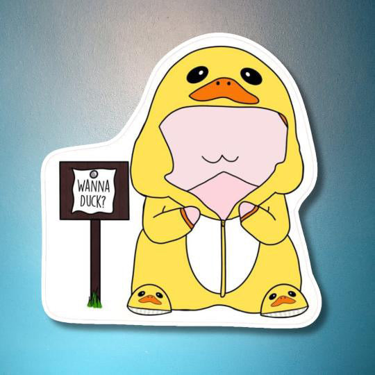 Mr. DukNchill Sticker