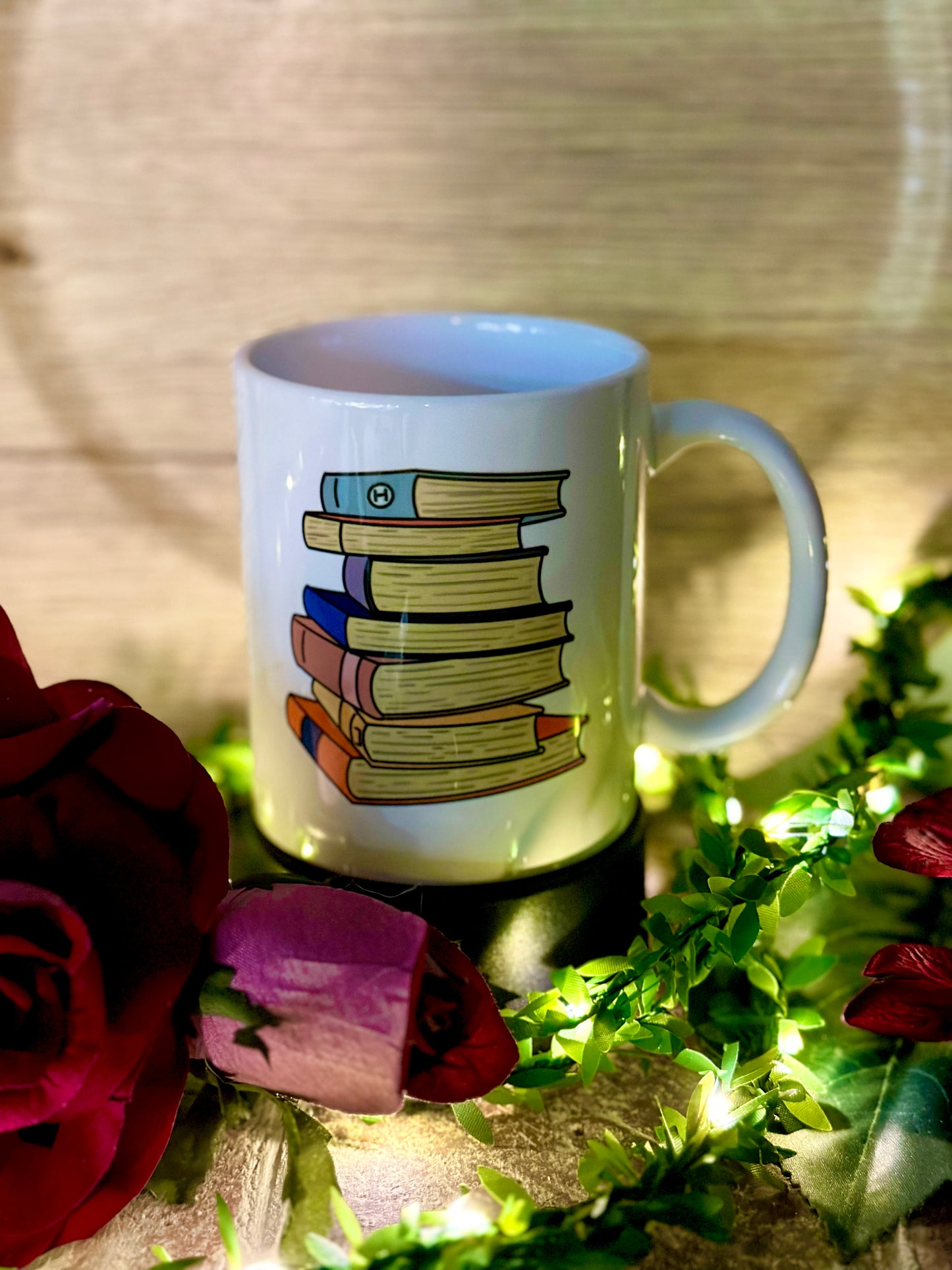 Book Stack Mug