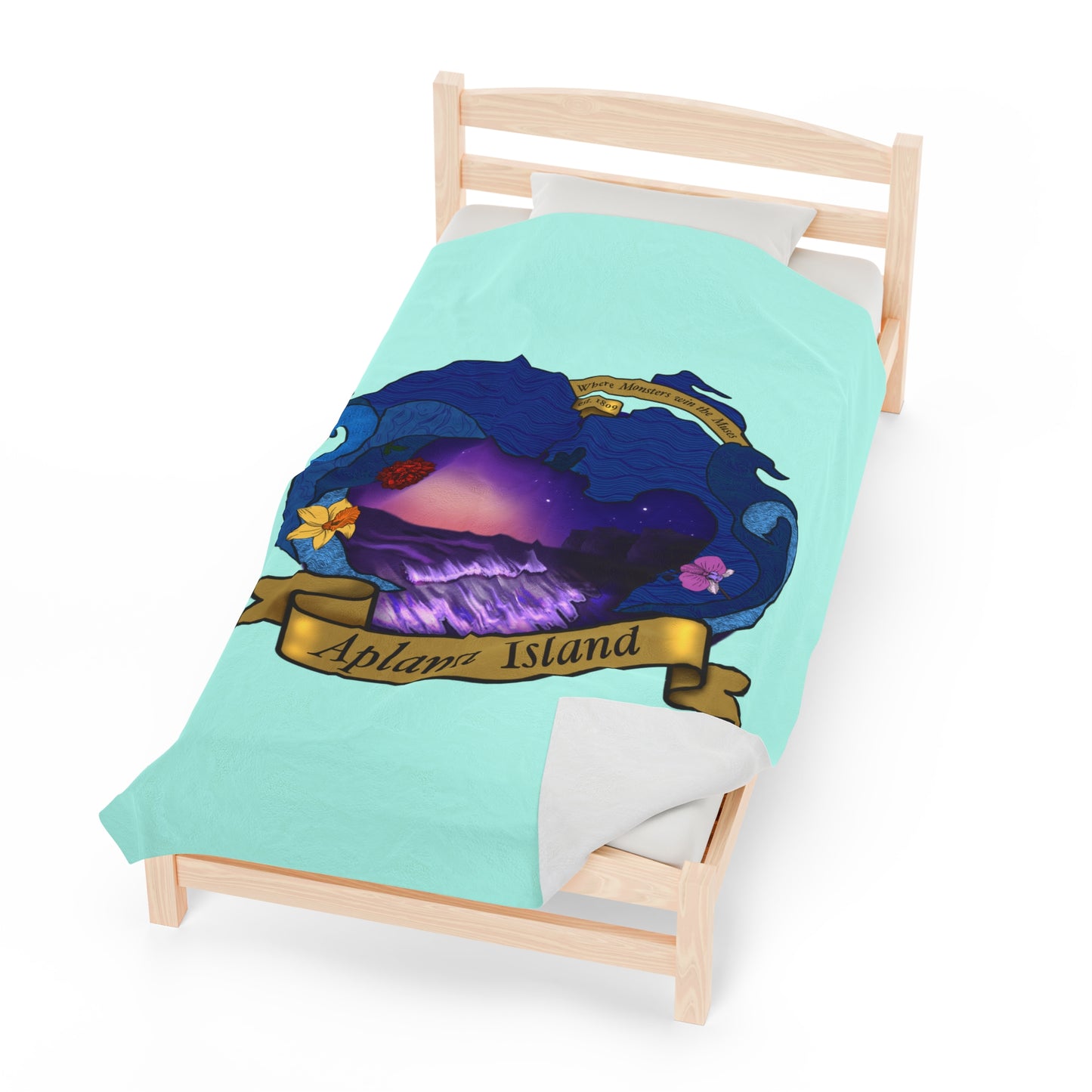 Aplana Island Velveteen Plush Blanket