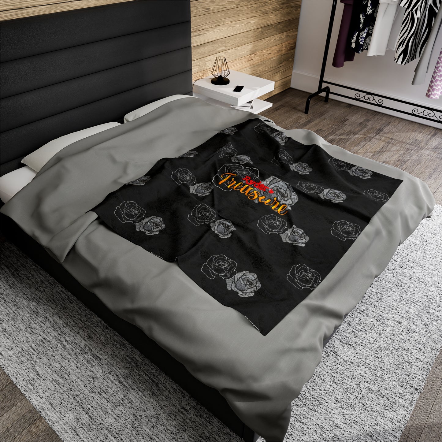 Between the Flames - Velveteen Plush Blanket