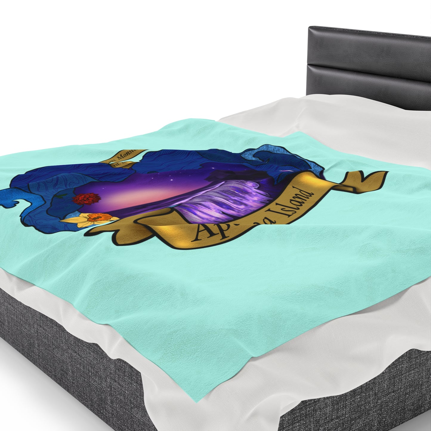 Aplana Island Velveteen Plush Blanket