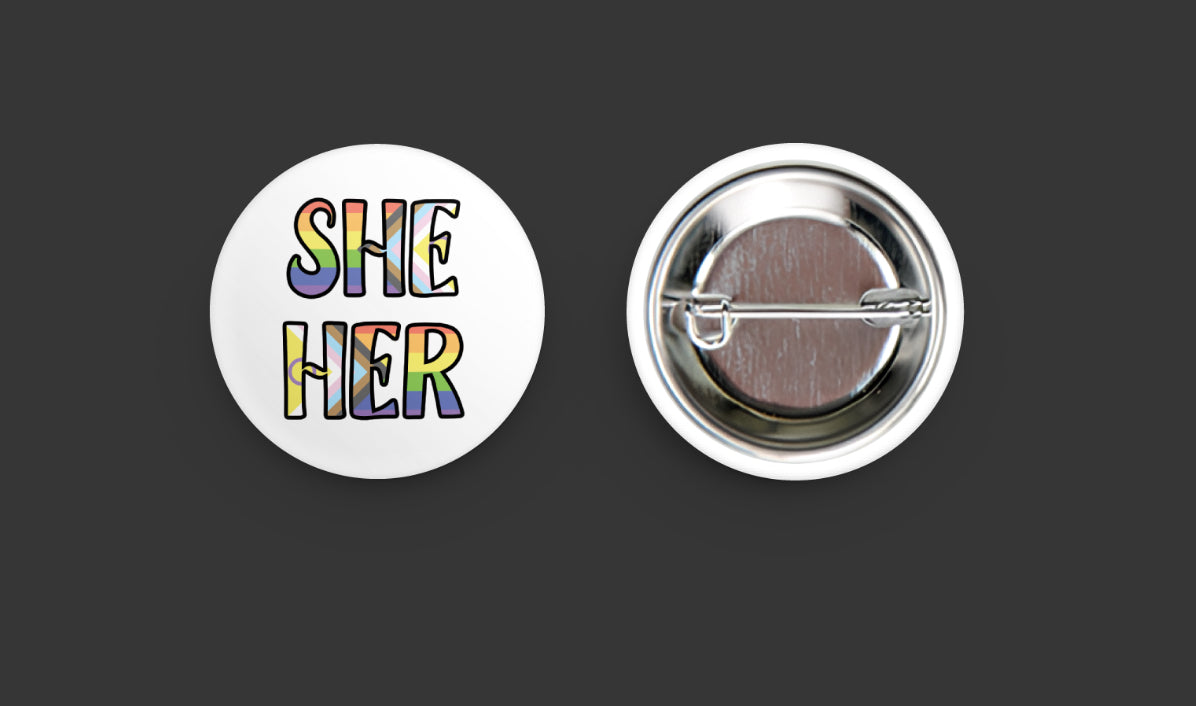 Pronoun Button Pins