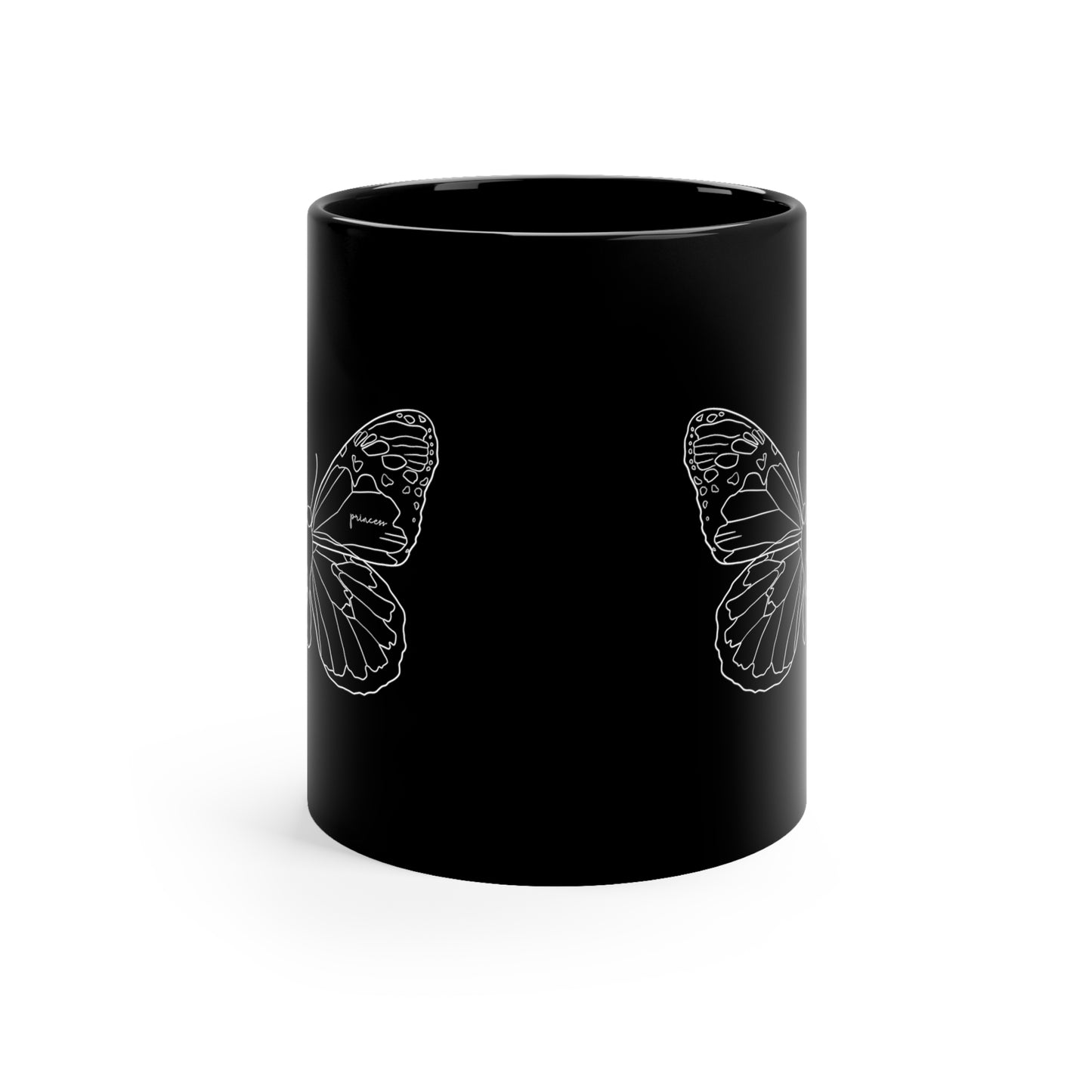 Princess 11oz Black Mug