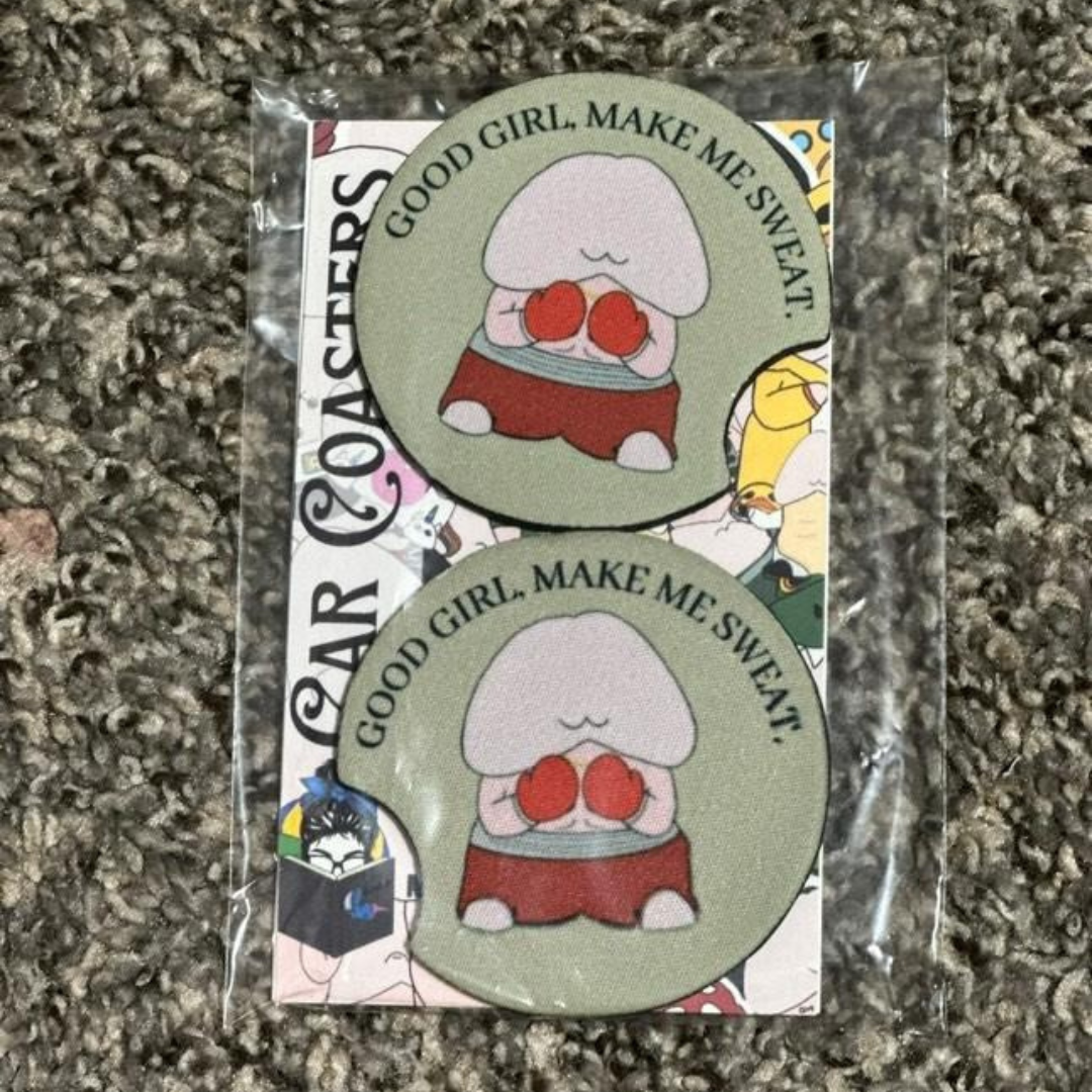 Mr. Boxer Car Coasters