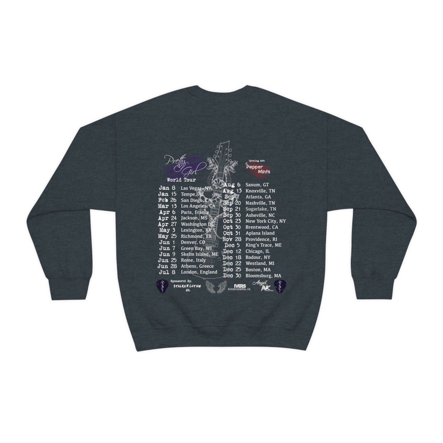 Aiden James "Pretty Girl" Tour Crewneck Sweatshirt