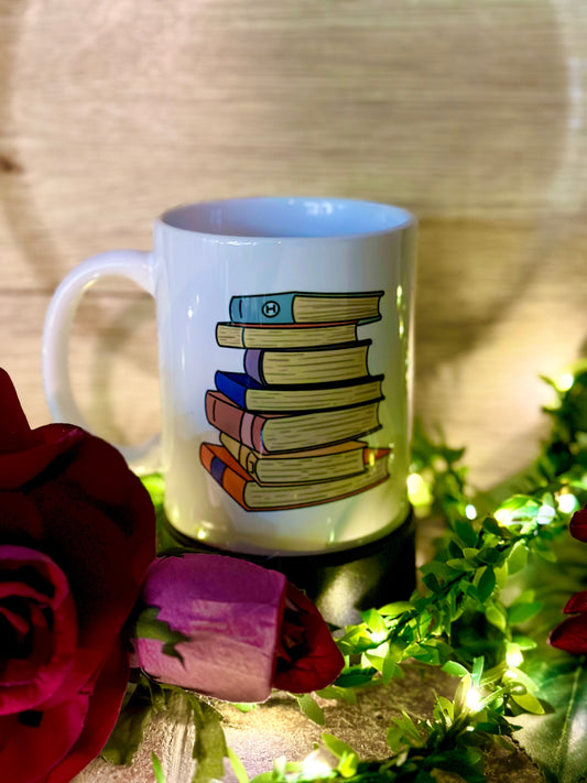 Book Stack Mug