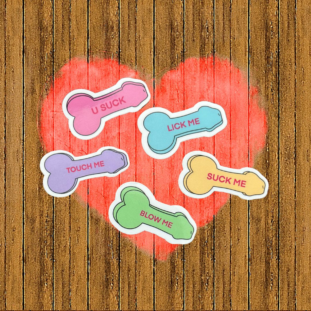 Conversation Peen Candy Stickers