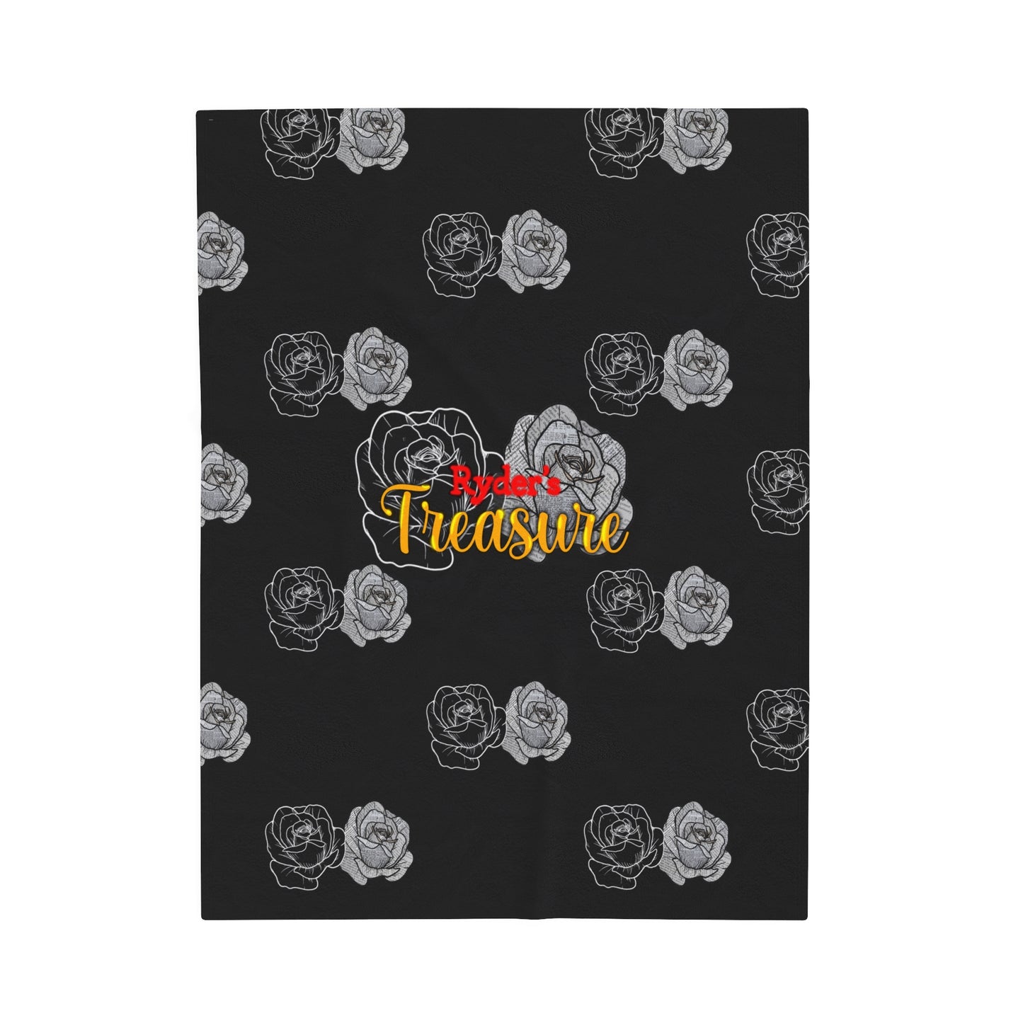 Between the Flames - Velveteen Plush Blanket