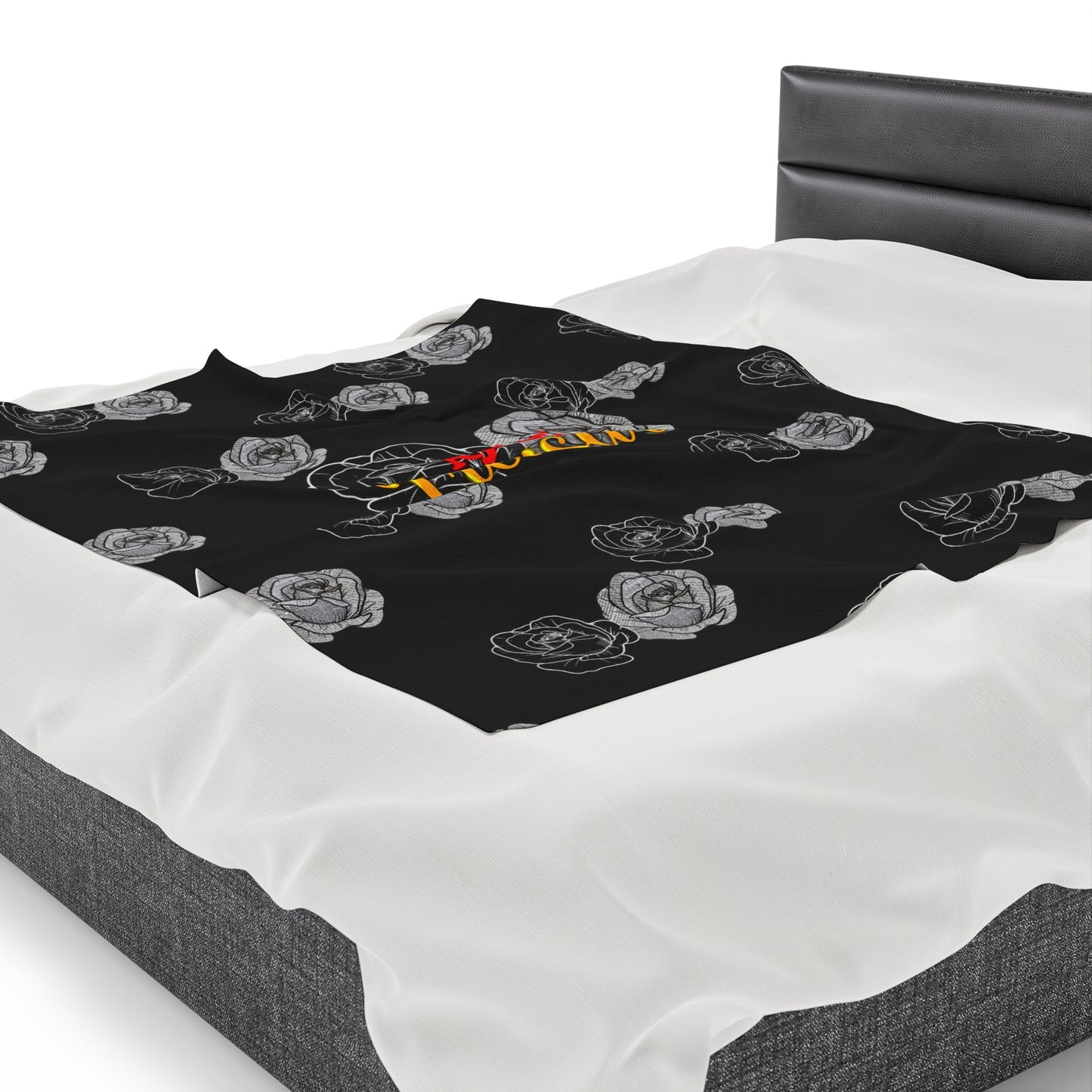 Between the Flames - Velveteen Plush Blanket