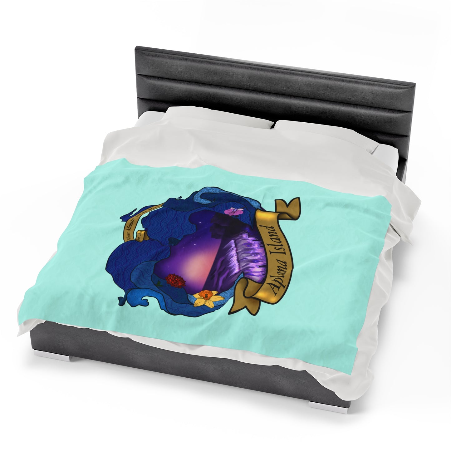Aplana Island Velveteen Plush Blanket