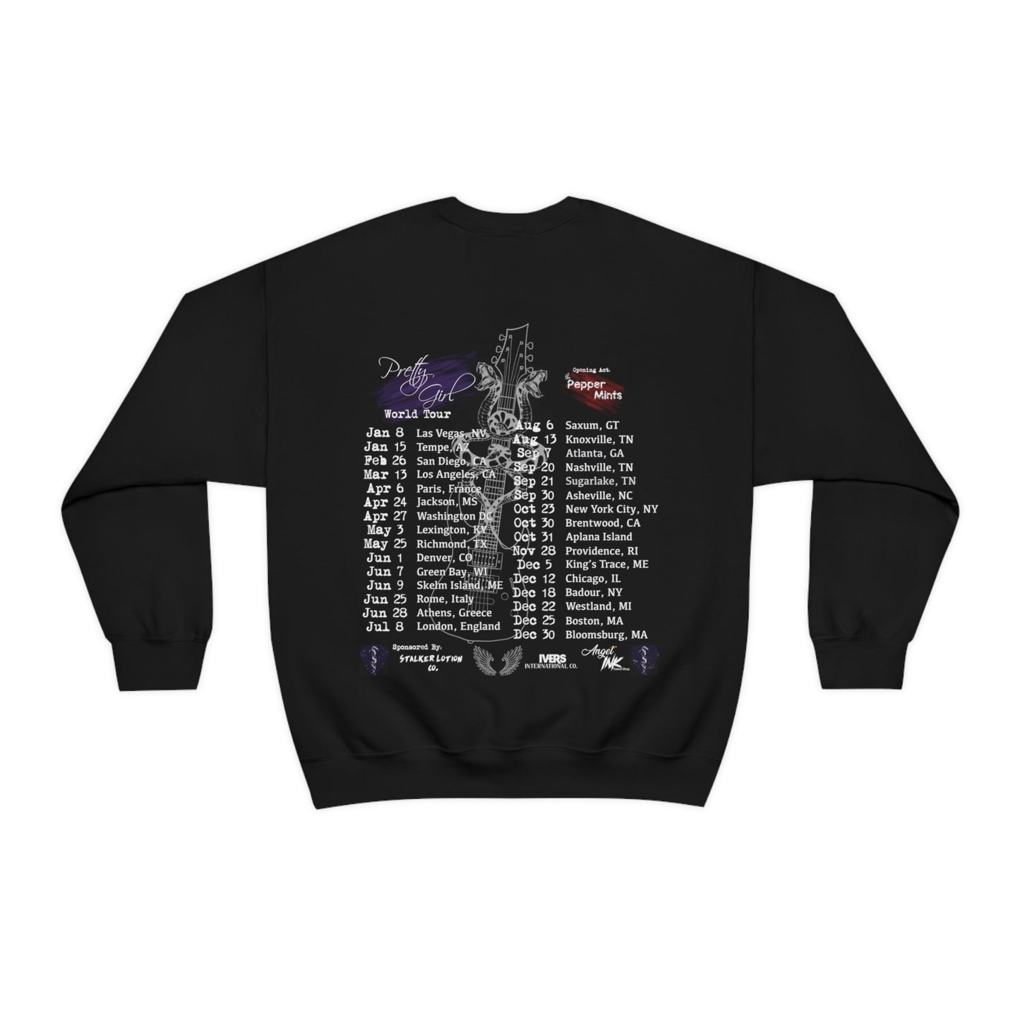 Aiden James "Pretty Girl" Tour Crewneck Sweatshirt
