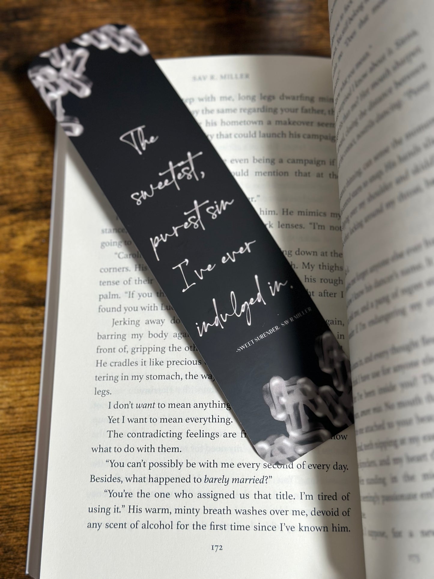 Sweet Surrender 8" x 2" Bookmark