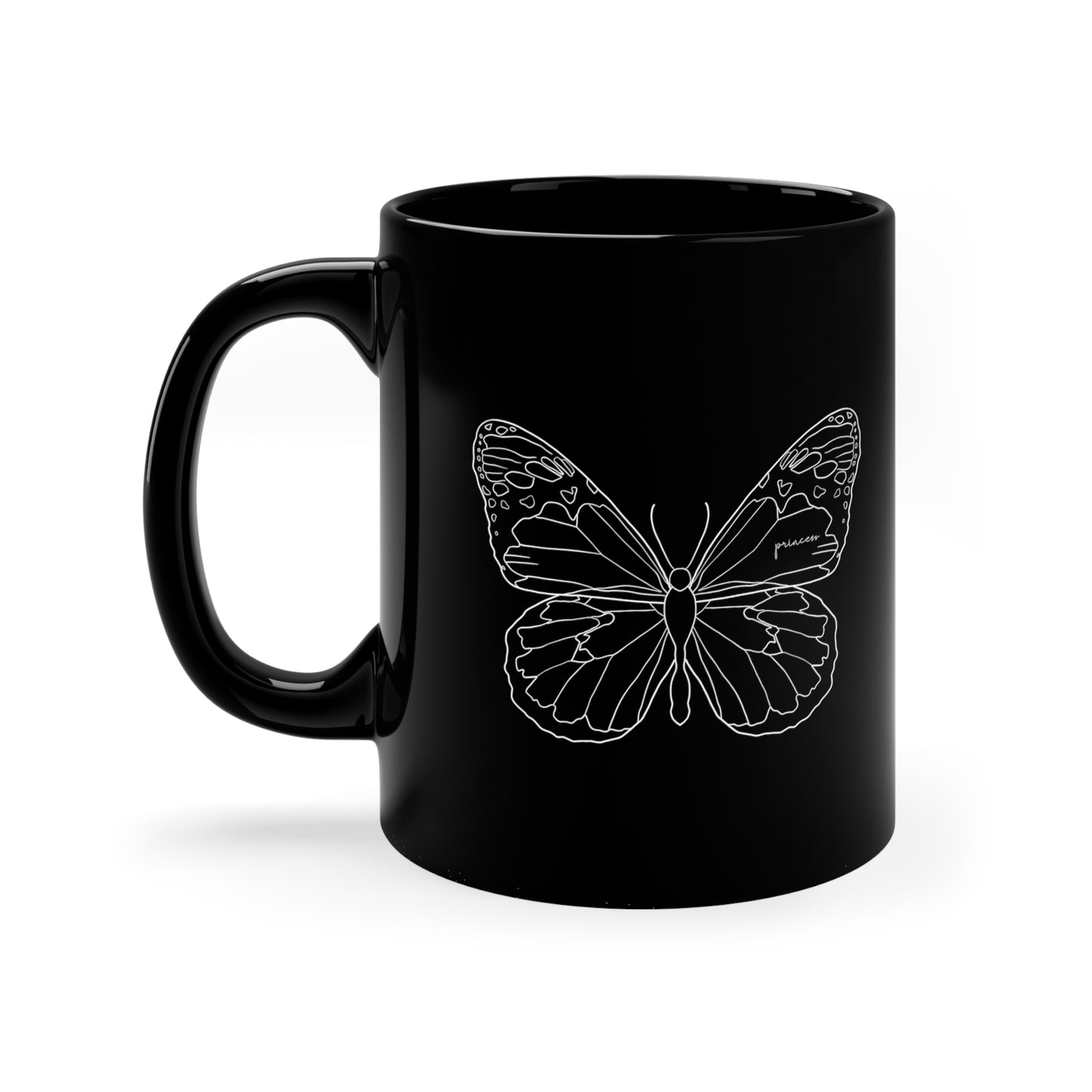 Princess 11oz Black Mug