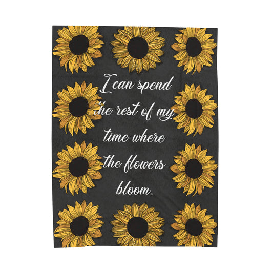 Where the Flowers Bloom Blanket