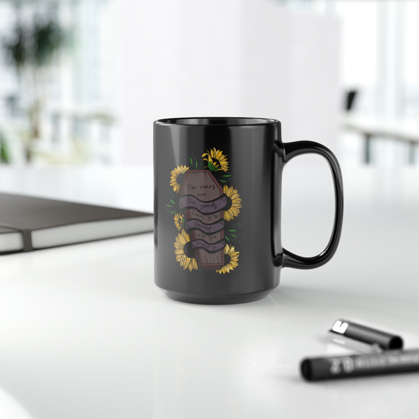 L&L Quote - Black Mug, 15oz