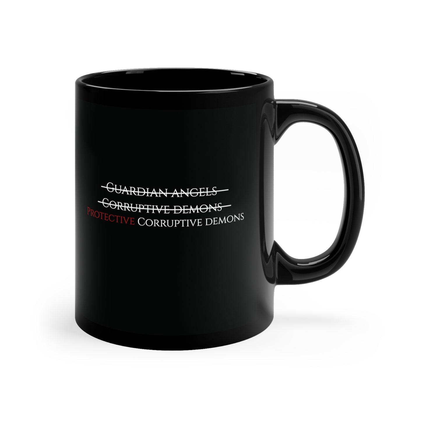 Protective Corruptive Demons 11oz Black Mug