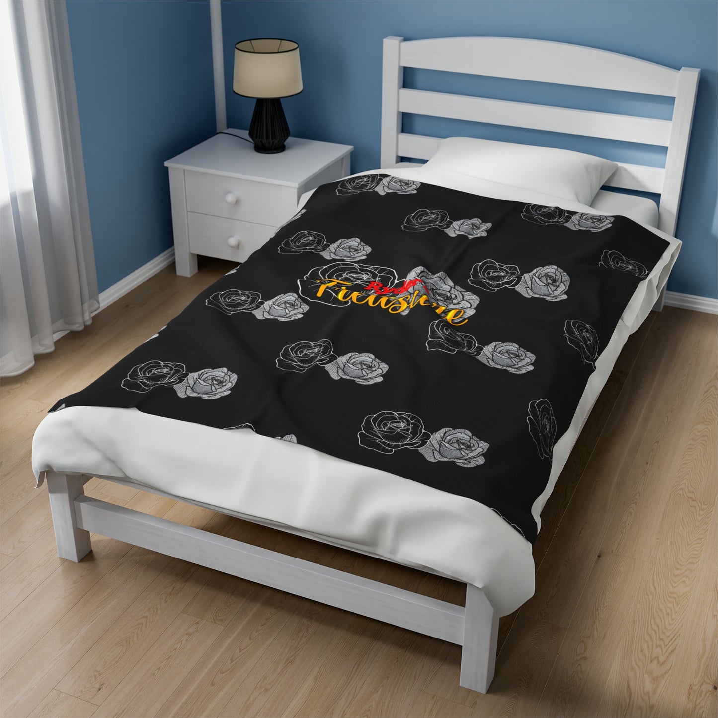 Between the Flames - Velveteen Plush Blanket