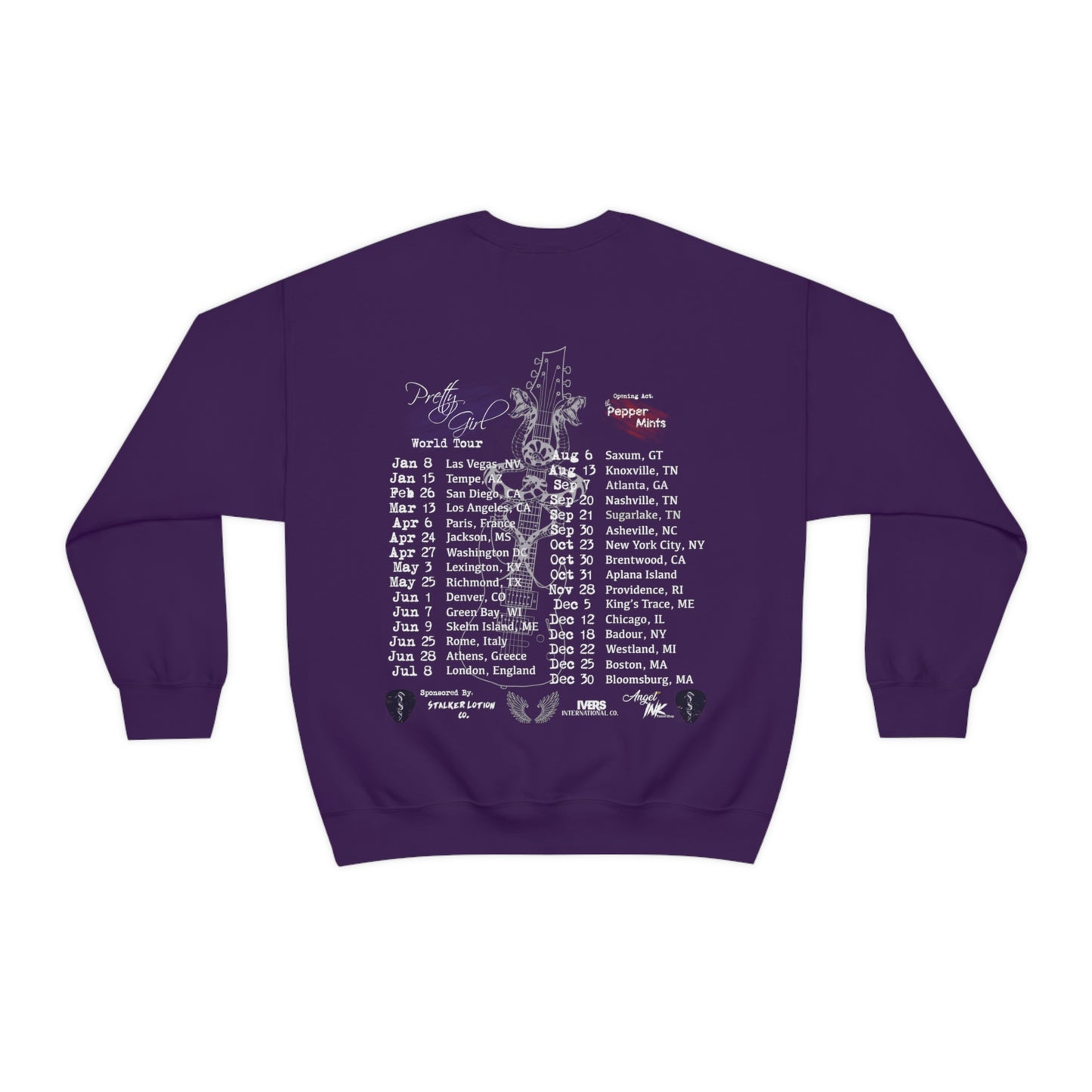 Aiden James "Pretty Girl" Tour Crewneck Sweatshirt