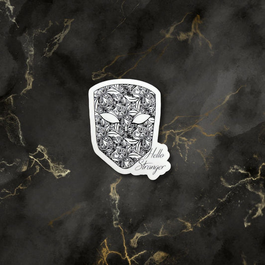 Burn with Me Mask Stickers