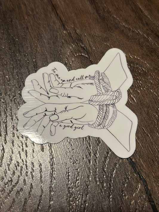 Tied Up Good Girl Sticker
