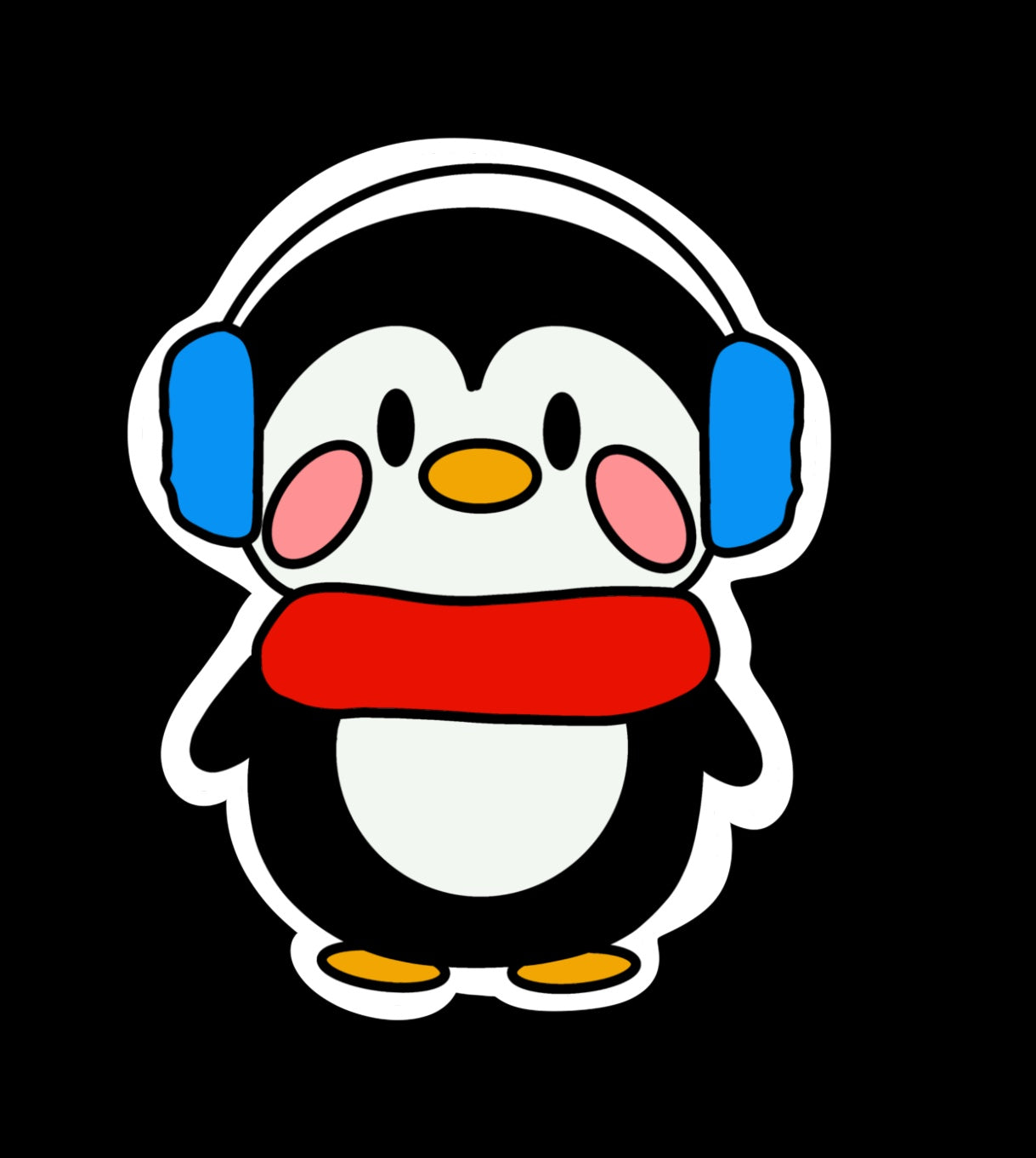 Holiday Penguin Sticker