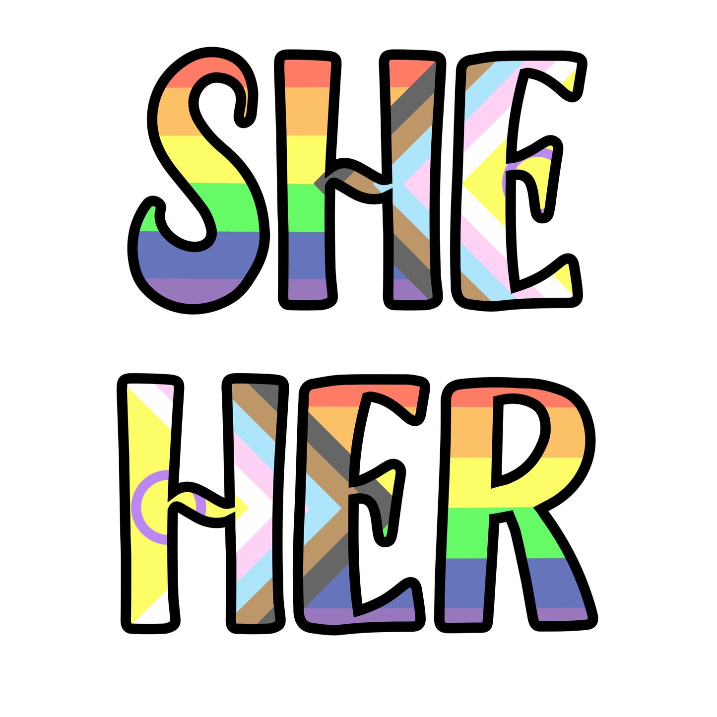 Pronoun Acrylic Pin