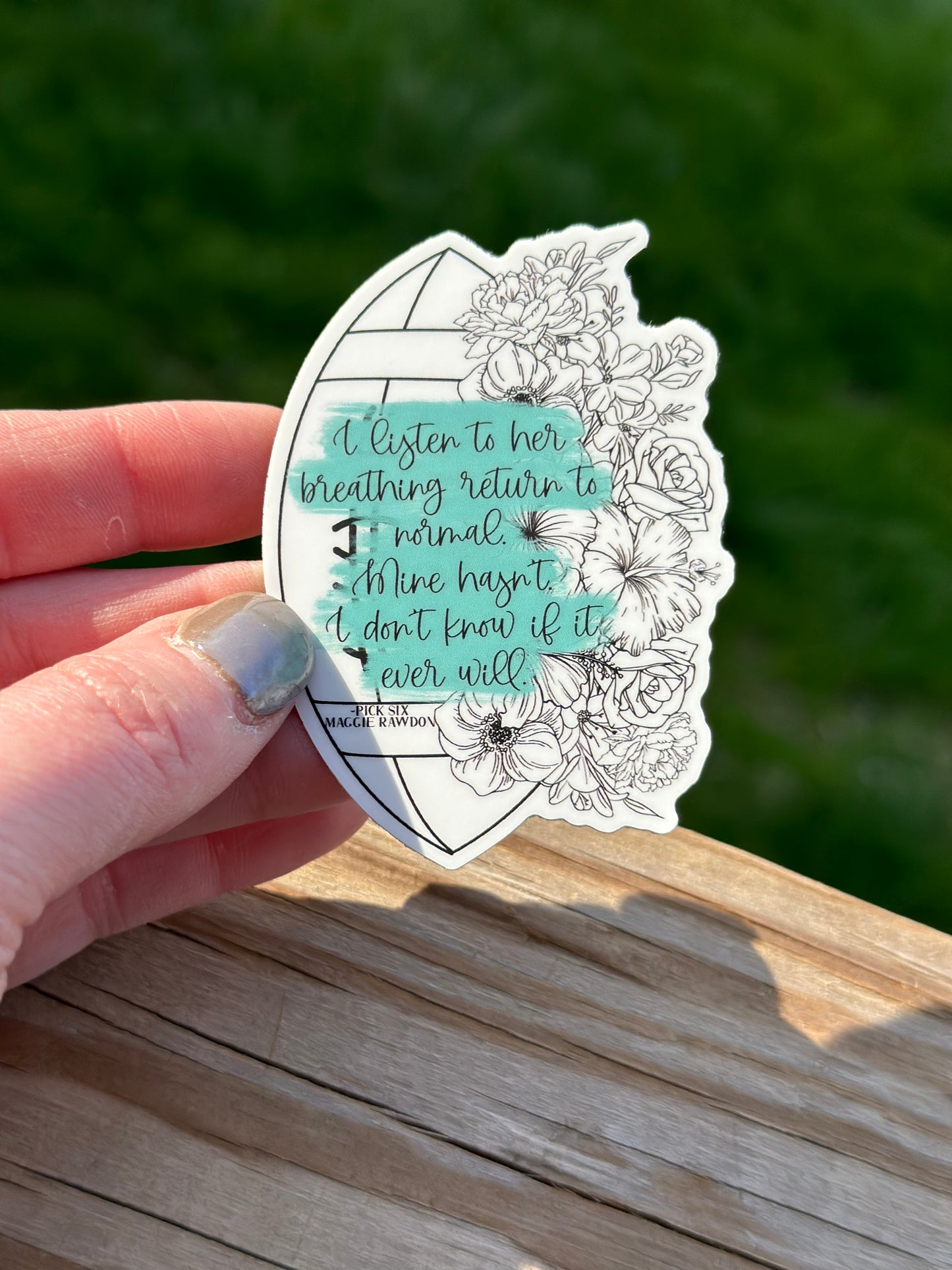 Maggie's Pick Six Quote Sticker