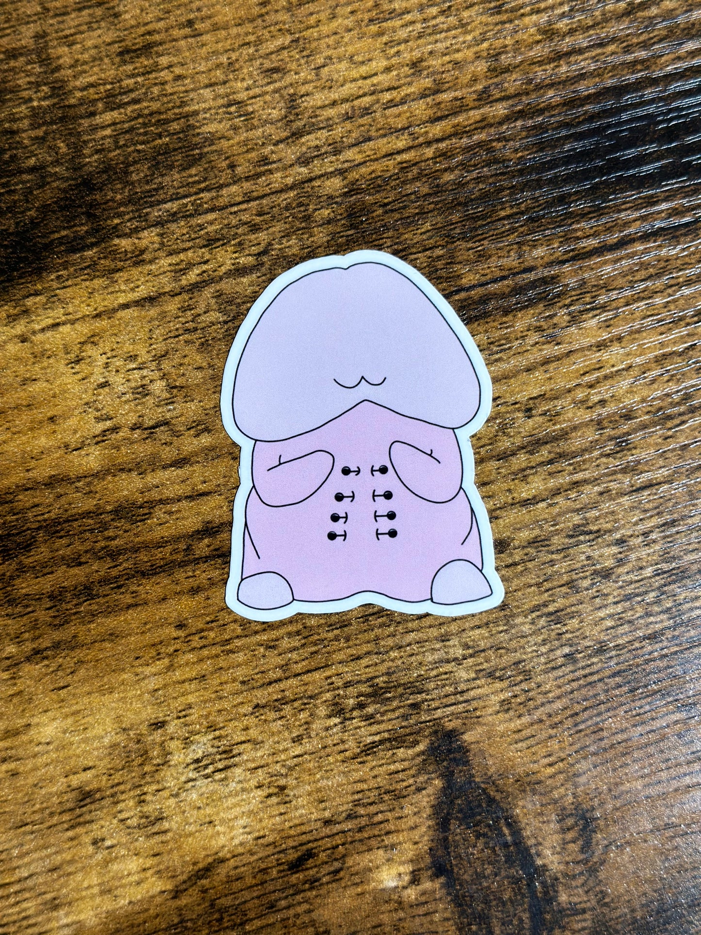 Mr. Ribbed Sticker