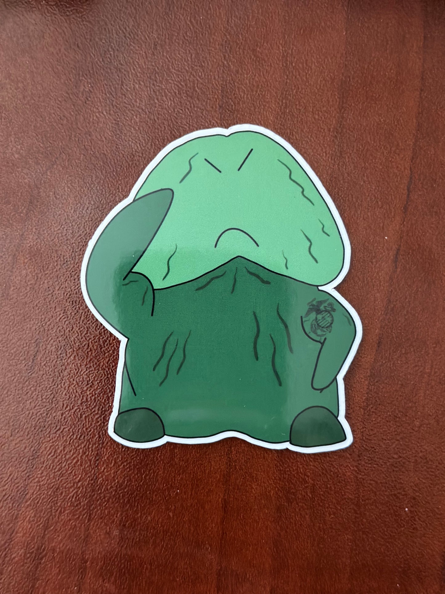 Big Green Guy Sticker