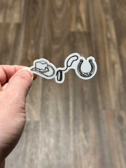 Cowboy Romance era Sticker