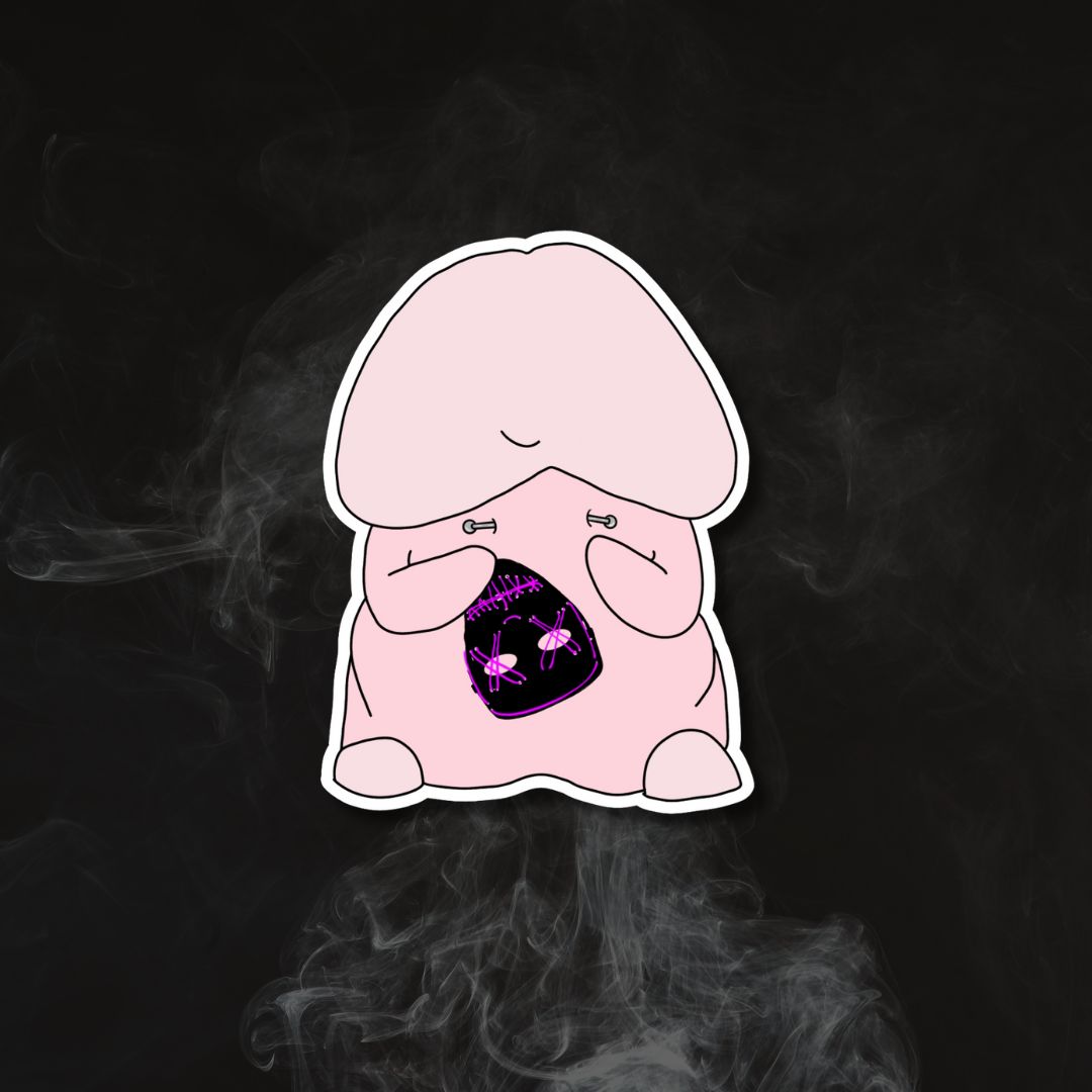 Mask Daddy Peen Sticker