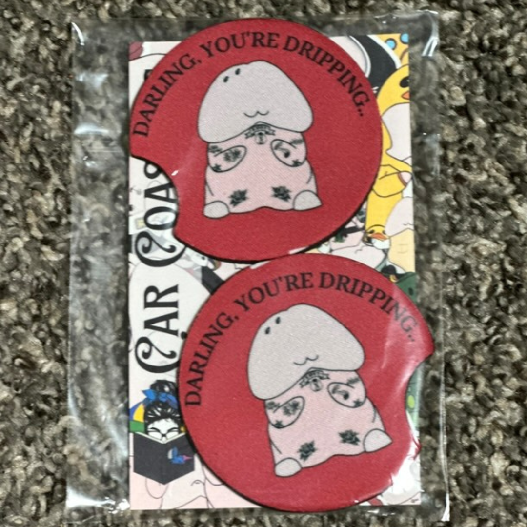 Mr. Inked Car Coasters