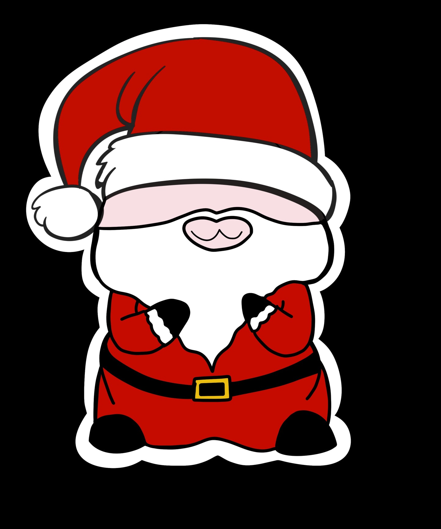 Santa Peen Sticker