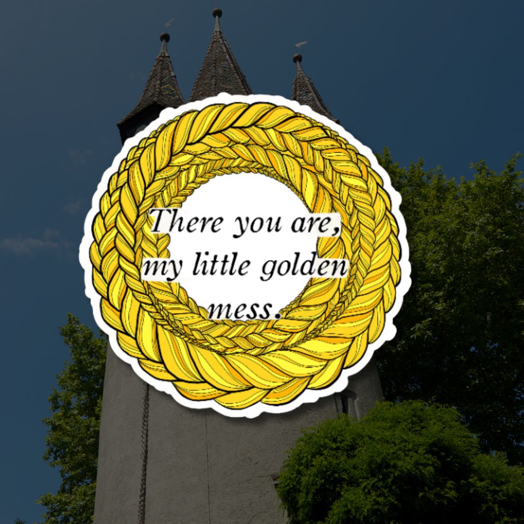 Down from the Tower Quote 4 Sticker
