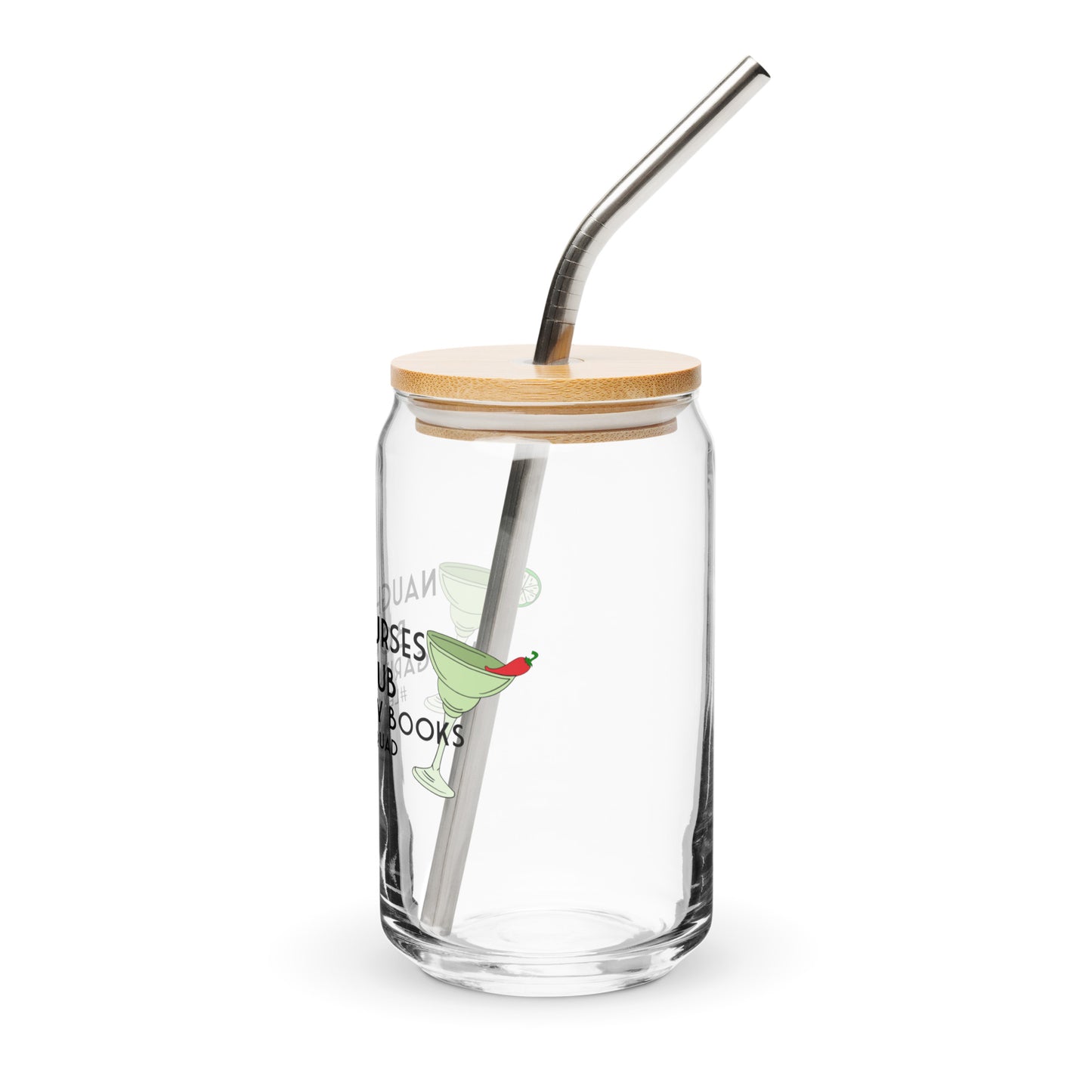 Naughty Nurses Can-shaped glass