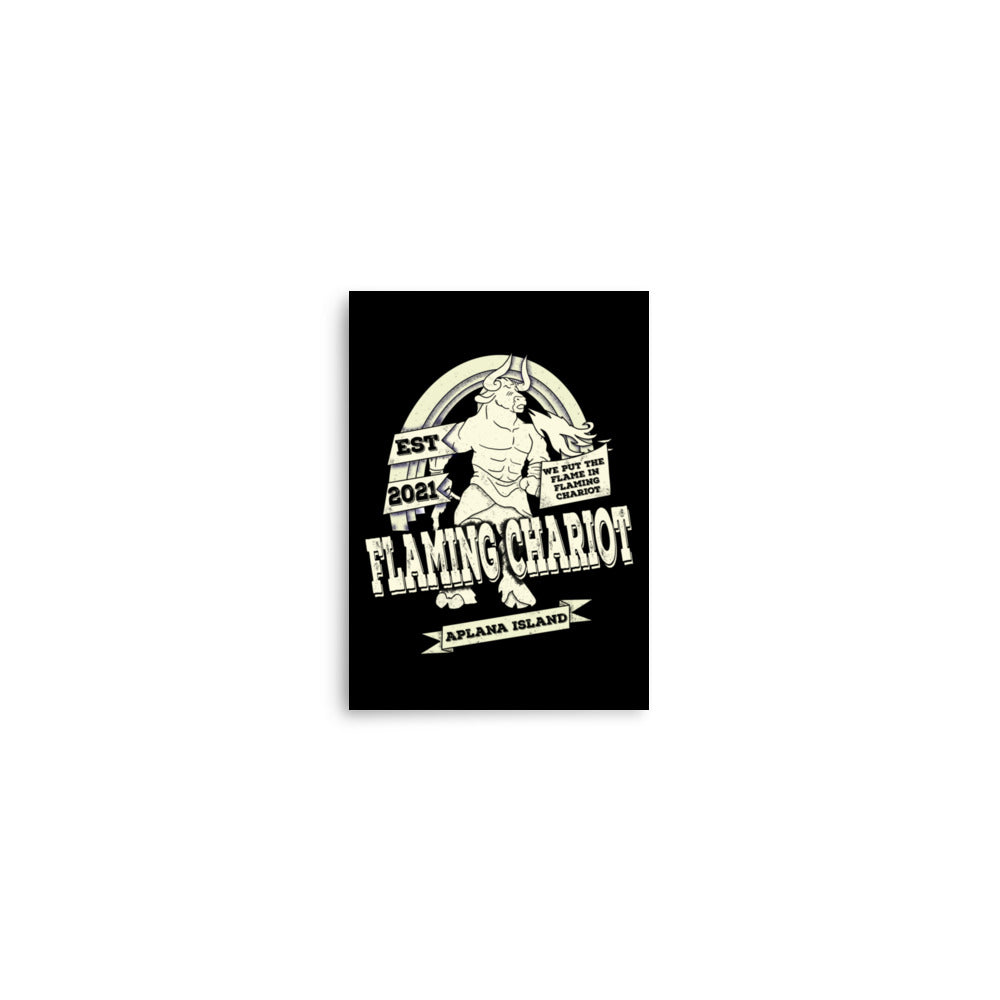 Flaming Chariot Art Print