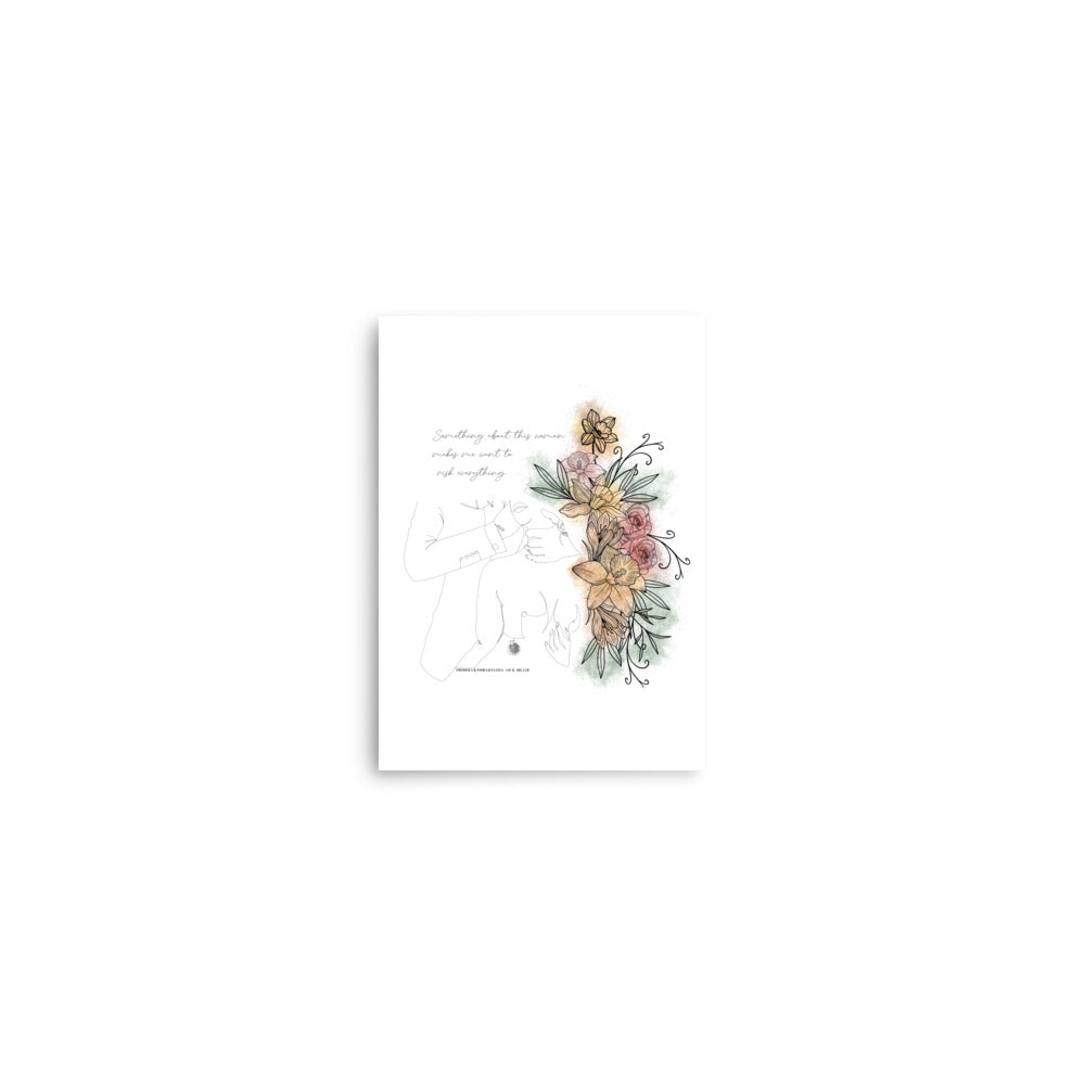 Promises and Pomegranates Quote Art Print
