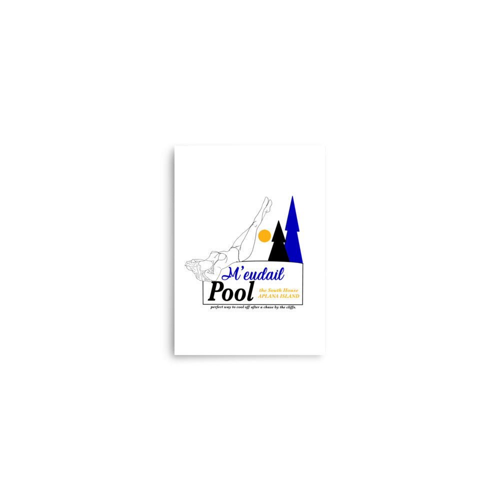 Arrows and Apologies Pool House Print