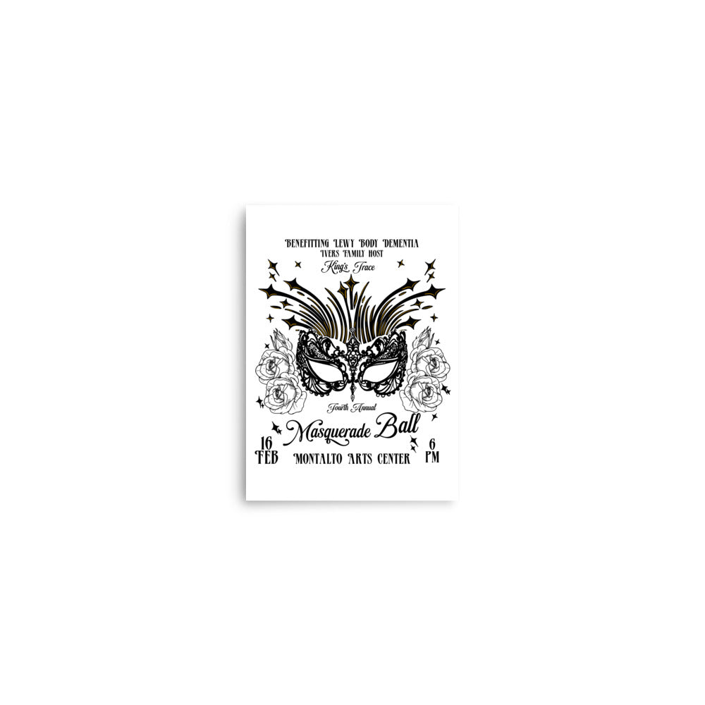 King's Trace Masquerade Print